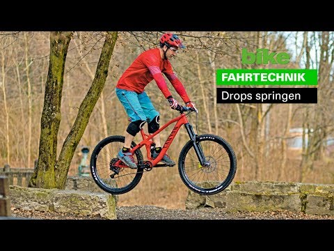MTB-Fahrtechnik: Drops springen – so geht's richtig
