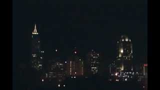 City of Raleigh NC at Night from Boylan Bridge Brew Pub