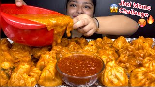 50 SPICY CHICKEN JHOL MOMO CHALLENGE 🥟🔥SPICY