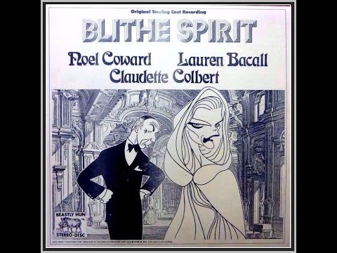 Blithe Spirit 1956 Live TV Theatre (Lauren Bacall, Claudette Colbert, Noel Coward, Mildred Natwick)