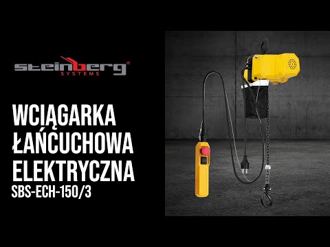 Video - Wciągarka łańcuchowa elektryczna - 150 kg - 3 m