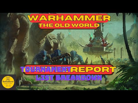 Warhammer the Old World Battle Report Lizardmen Tournament List Breakdown