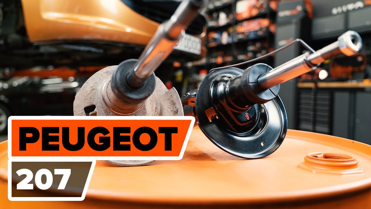 Cómo cambiar: amortiguador telescópico de la parte delantera - Peugeot 207 hatchback | Guía de sustitución