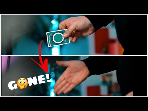VANISH a playing card INSTANTLY! Back Palm Vanish | Beginner Card Magic Tutorial