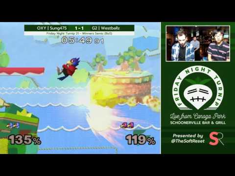Friday Night Turnip 21 - OXY | Sung475 (Falco) vs. G2 | Westballz (Falco) - Winners Semis - SSBM