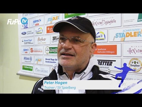 Peter Hogen - SV Spielberg - zum Spiel vs. FC-Astoria Walldorf II, im FuPa.tv-Interview am 28.4.2017