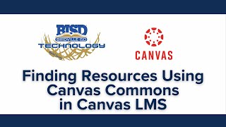 Finding Resources Using Canvas Commons in Canvas LMS