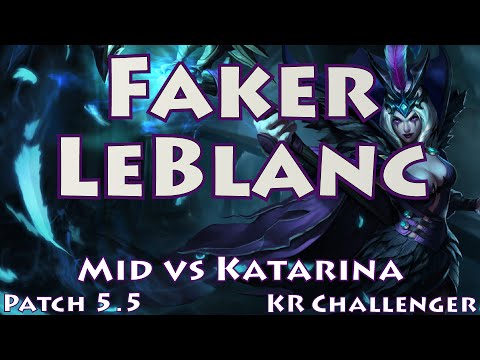 SKT T1 Faker, LeBlanc vs Katarina, 고전파 르블랑
