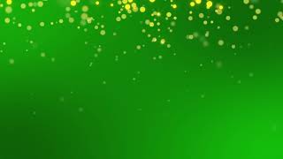 Green screen gold particles loop (1080)  Backgroun