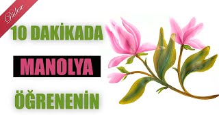 One Stroke: Detaylı Anlatımı ile Manolya Çiçeği Yapımı (Magnolia Flower)