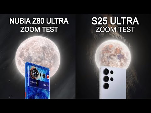 Nubia Z80 Ultra Vs Samsung Galaxy S25 Ultra live Zoom Test 