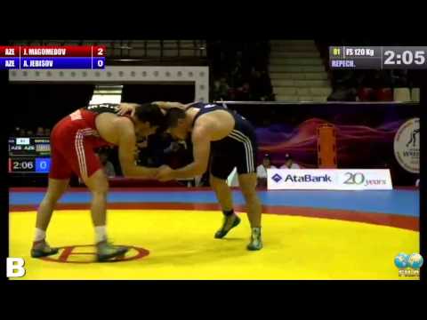 GGP2013 / MAGOMEDOV Jamaladdin (AZE) - JEBISOV Aslan (AZE) - FS 120 kg repechage match