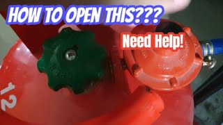 How to Open Gas Tank Valve? Tulong...