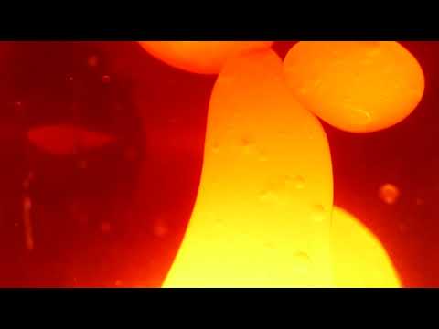 Lava Lamp 4k Yellow Orange Liquid 3 Hours of Relaxing Long Video