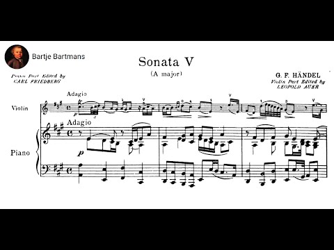 George Fr. Handel - Violin Sonata in A major, HWV 372 (1732)