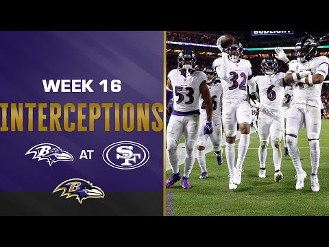 Top Plays: All Five Ravens Interceptions vs. 49ers | Baltimore Ravens