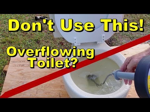 Don't Use Drain Snake in Toilet. Best Way to Unclog Toilet Bowl
