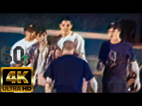 Mike Vallely vs 4 Guys (4K, 60 FPS, Colorized, AI Enhanced)