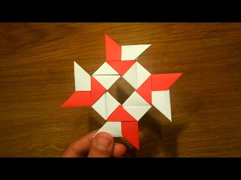 How To Make a Paper 8-pointed Ninja Star - Origami Shuriken