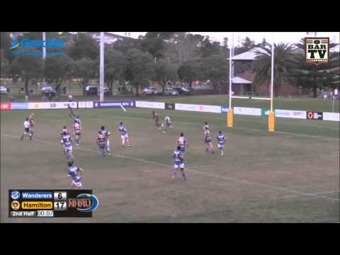 2015 NHRU Round 7 Premier 1 Highlights - Wanderers v Hamilton Hawks