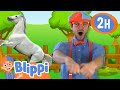 Horse Song BLIPPI 2 Hour Compilation Educational Songs For Kids