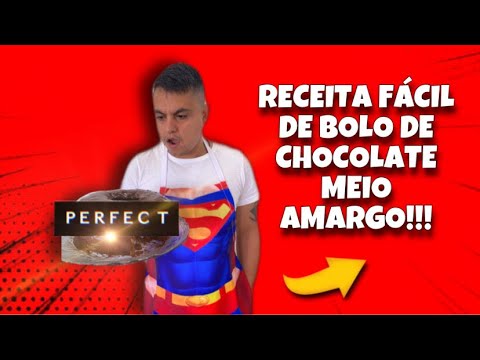 RECEITA FÁCIL DE BOLO DE CHOCOLATE MEIO AMARGO | FAMÍLIA PAULINO