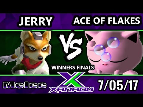 S@X 209 - Ace of Flakes (Jigglypuff) Vs. Jerry (Fox) - Smash Melee Winners Finals - SSBM