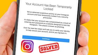 Your Account Has Been Temporarily Locked Instagram Without Email and Number || 2022