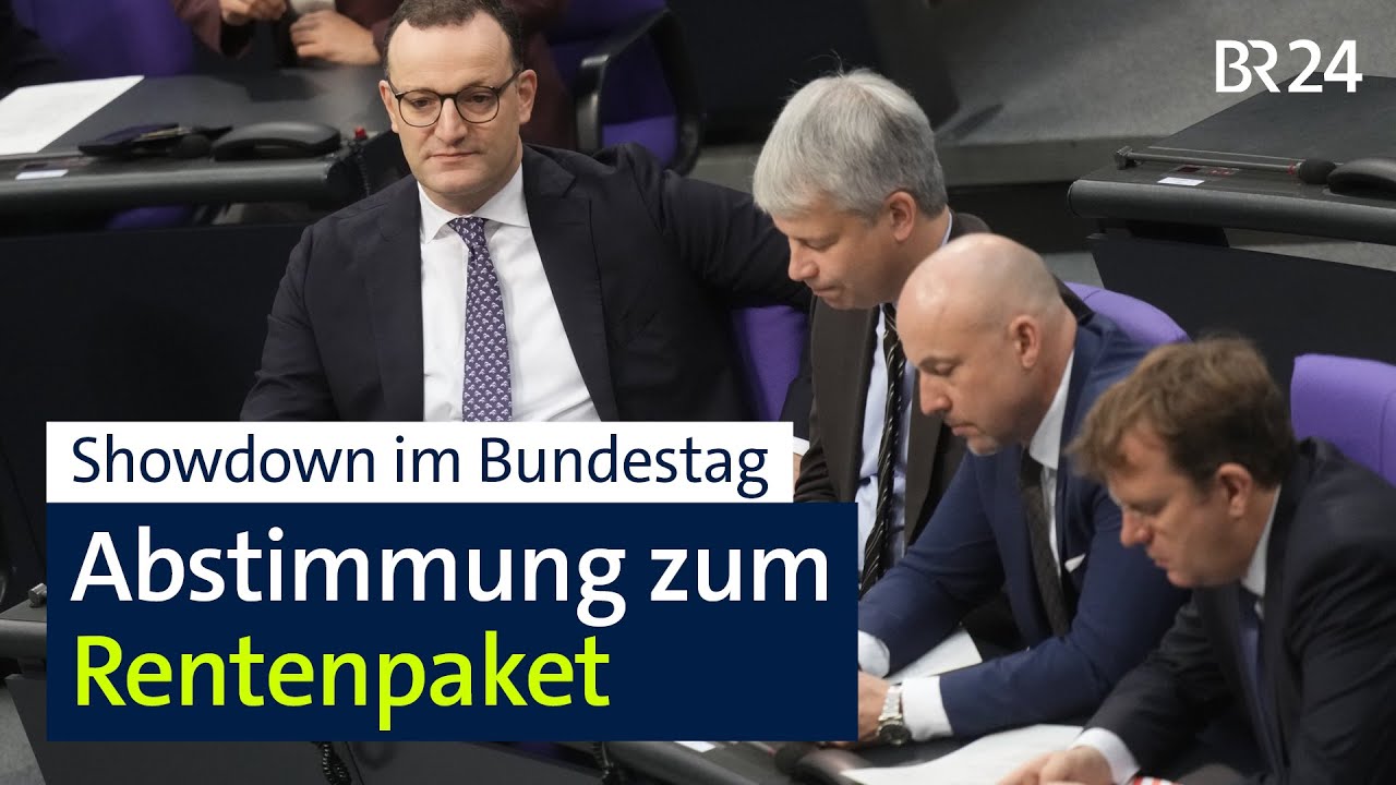 Showdown im Bundestag: Heute wird über Rentenpaket abgestimmt | BR24live