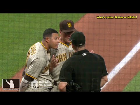 Ejections 051-52 - Manny Machado, Bob Melvin Run From Game vs St Louis After Strike Three Call