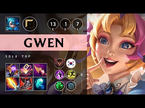 Gwen Top vs Jayce - KR Grandmaster Patch 25.11