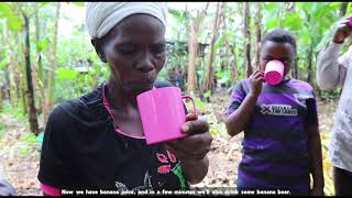 banana beer demonstration