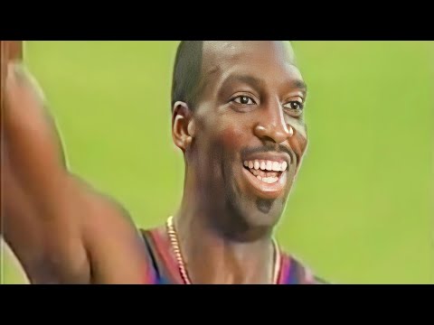 Michael Johnson -  World Record 400m - 43.18 - High Quality