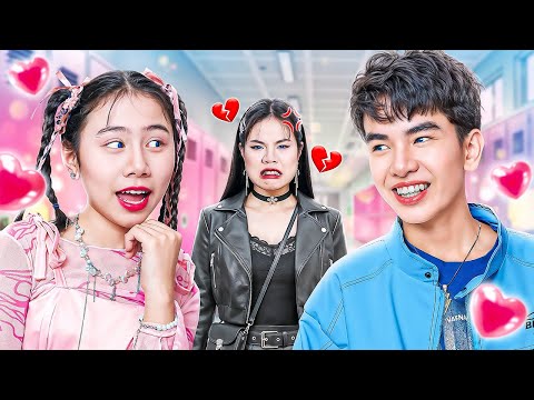 Soft Girl Vs Rock Girl Fall In Love With The Same Hot Boy! My Best Friend Loves My Crush