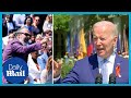 Biden heckled by Parkland victim's father, replies: 'Sit down, you'll hear what I have to say'