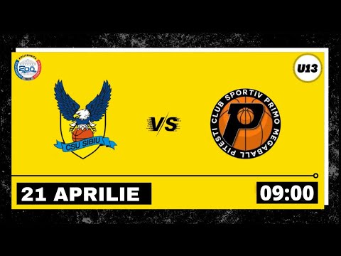 LIVE 🏀 CN U13M ABC CSU Sibiu - ACS Primo Megaball Pitesti