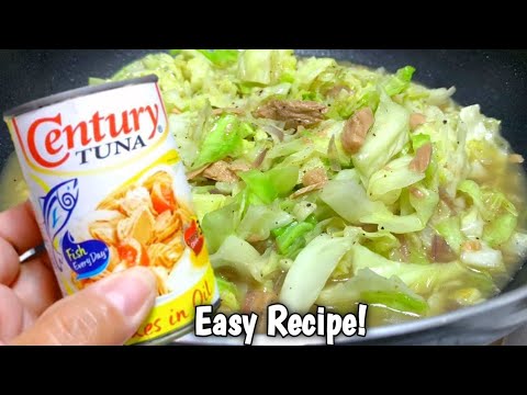 THIS CABBAGE AND CANNED TUNA RECIPE IS SO DELICIOUS THAT I COOK IT ALMOST EVERY DAY!!.
