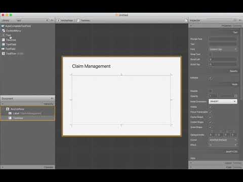 Create a page using Java FX Scene Builder