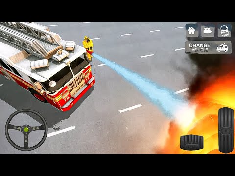 Fire truck driving and firefighting simulator game - 2021  Android Gameplay