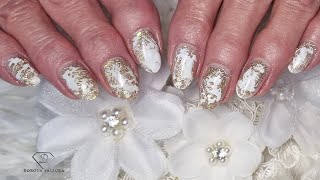 Quick and easy stamper nail att with glitter encapsulation. Watch me do my client nails in real time