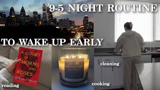 Night Routine to Wake Up Early | 9-5 Work Night Routine