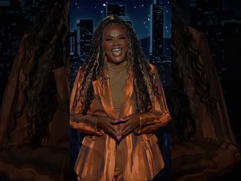 Guest Host Nicole Byer FORGOT she dated our announcer Lou! 🤣💕 #NicoleByer #LouWilson #Kimmel