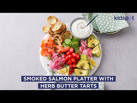 Smoked salmon platter with herb butter tarts | Entertaining and Party Food | Kidspot
