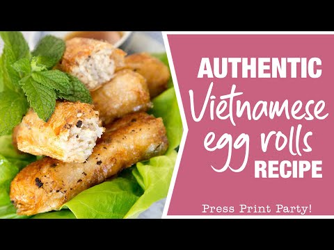 The Best Vietnamese Egg Rolls Recipe - Video - Cha Gio / Nem Ran