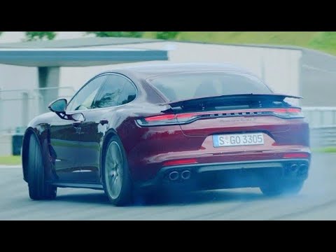 Porsche Panamera Turbo S 630PS on Track Cherry Red
