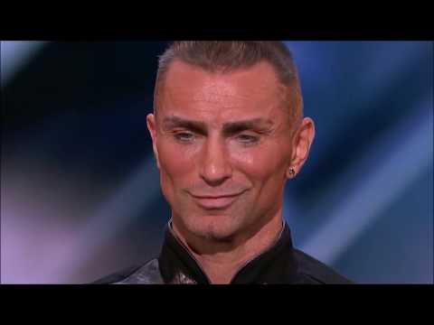 Aaron Crow Nearly KILLS Howie Mandel In EXTREME Danger Act!   America's Got Tale HD