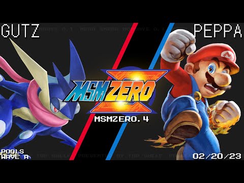 MSM:ZERO.4 - Gutz (Greninja) Vs. Peppa (Mario) - SSBU - Pools Wave A