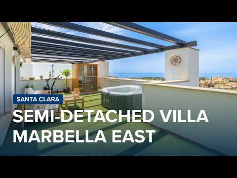 Semi-detached villa with panoramic views on the golf course in Santa Clara #marbellalifestyle