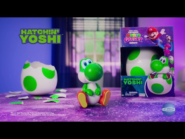 Vídeo relacionado con Yoshi - Yoshi Interactivo con Luces y Sonidos Que Sale del Huevo - Super Mario Galaxy la Película - Mascota Virtual Mario Bros - Juguetes Niños 4 Años + - Regalo Niño 4 Años +
