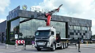 Camion plateau Volvo FM420 8x4 PALFINGER PK 56002 Crane Fly Jib Winc à vendre - Image 4 | Autoline SN Camion plateau Volvo FM420 8x4 PALFINGER PK 56002 Crane Fly Jib Winc | Image 4 - Autoline